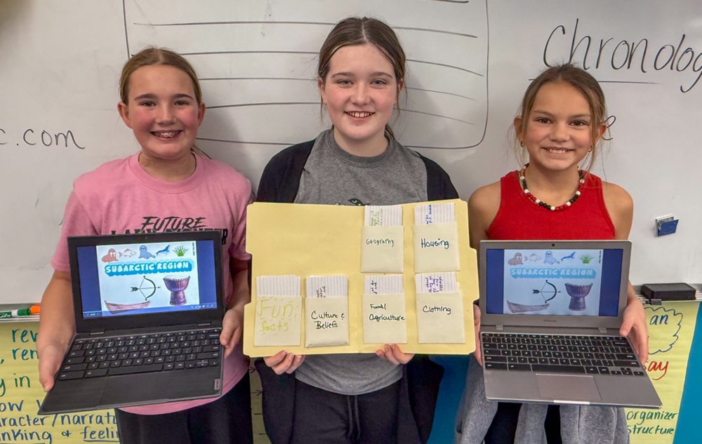 CMS students preparing project