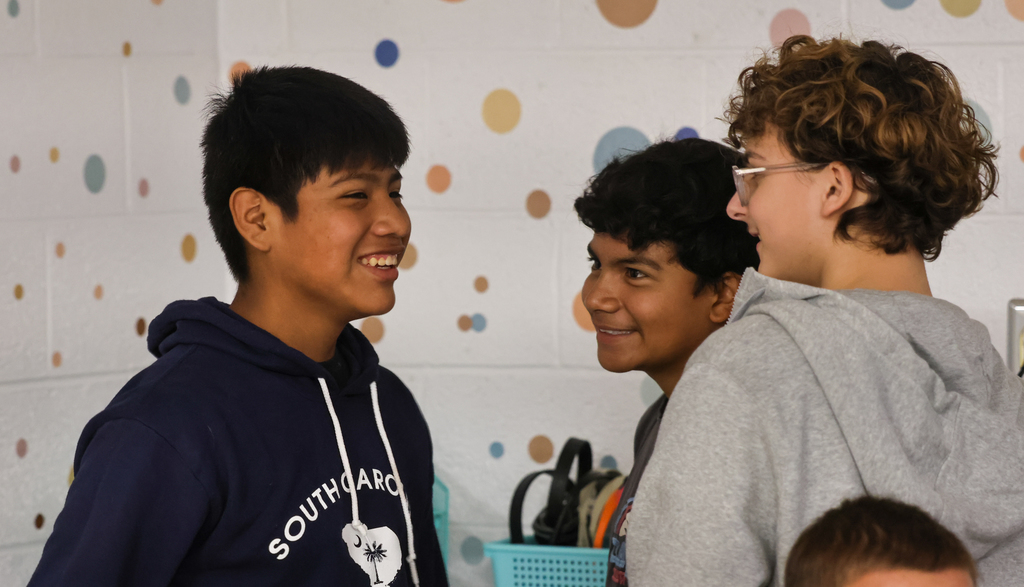 students smiling