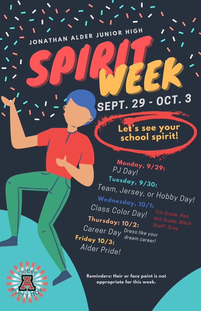 spirit week poster