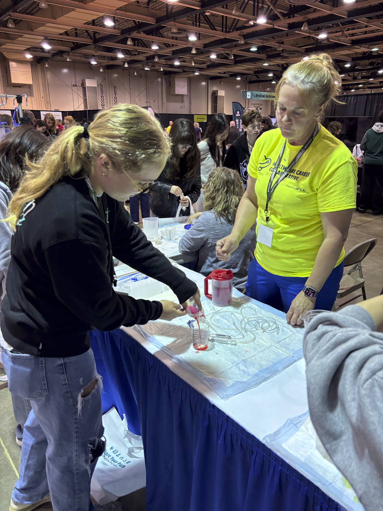 students at career fair