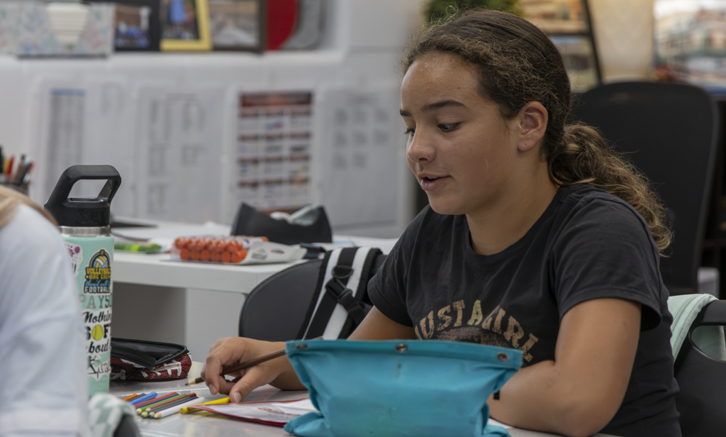 student smiling