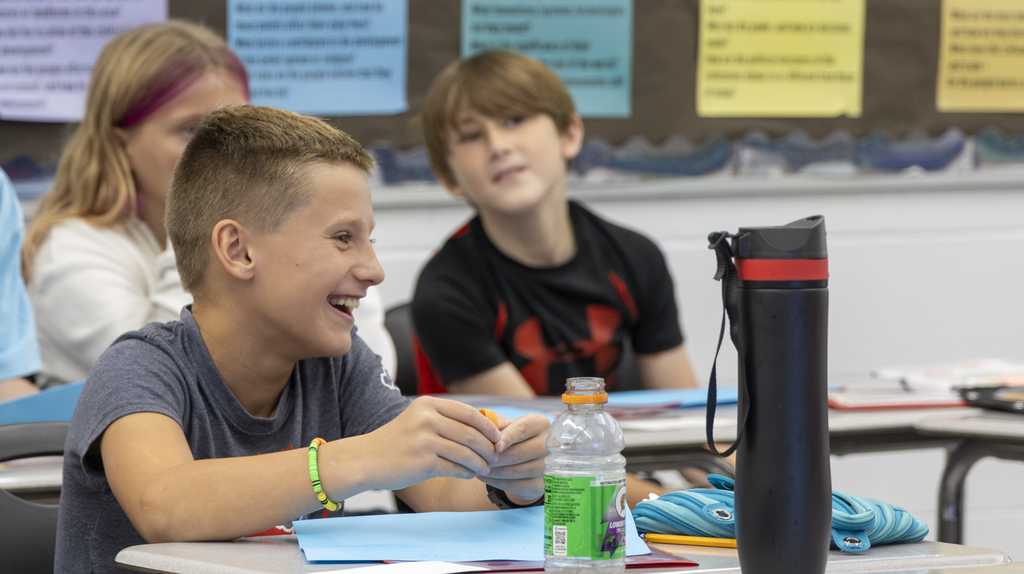 student smiling