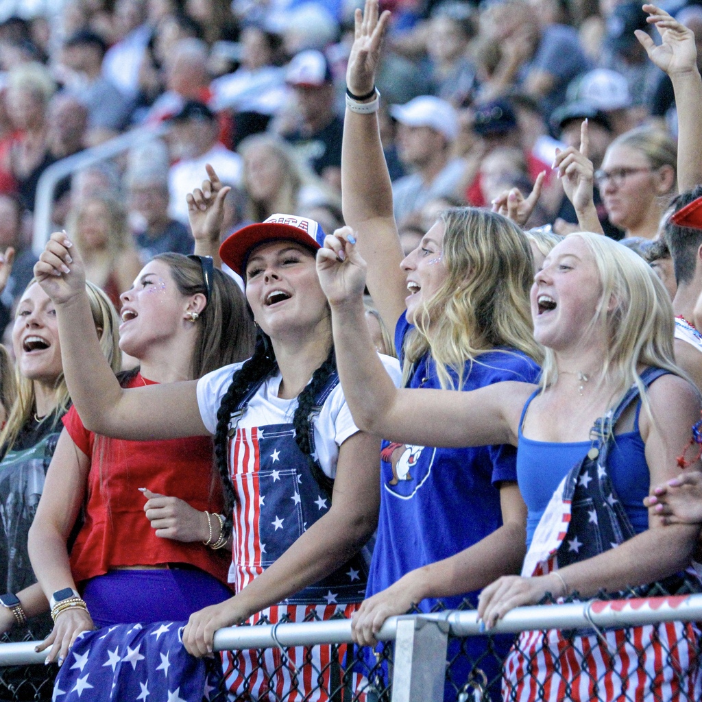 student section cheering