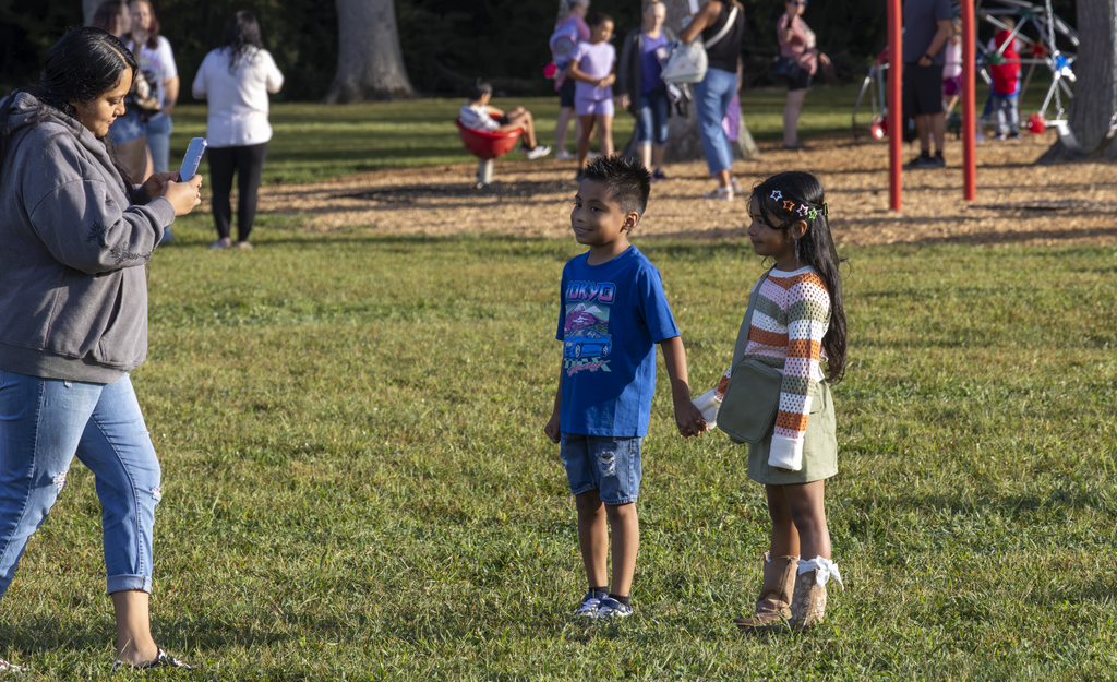 Mes students at grandparents day