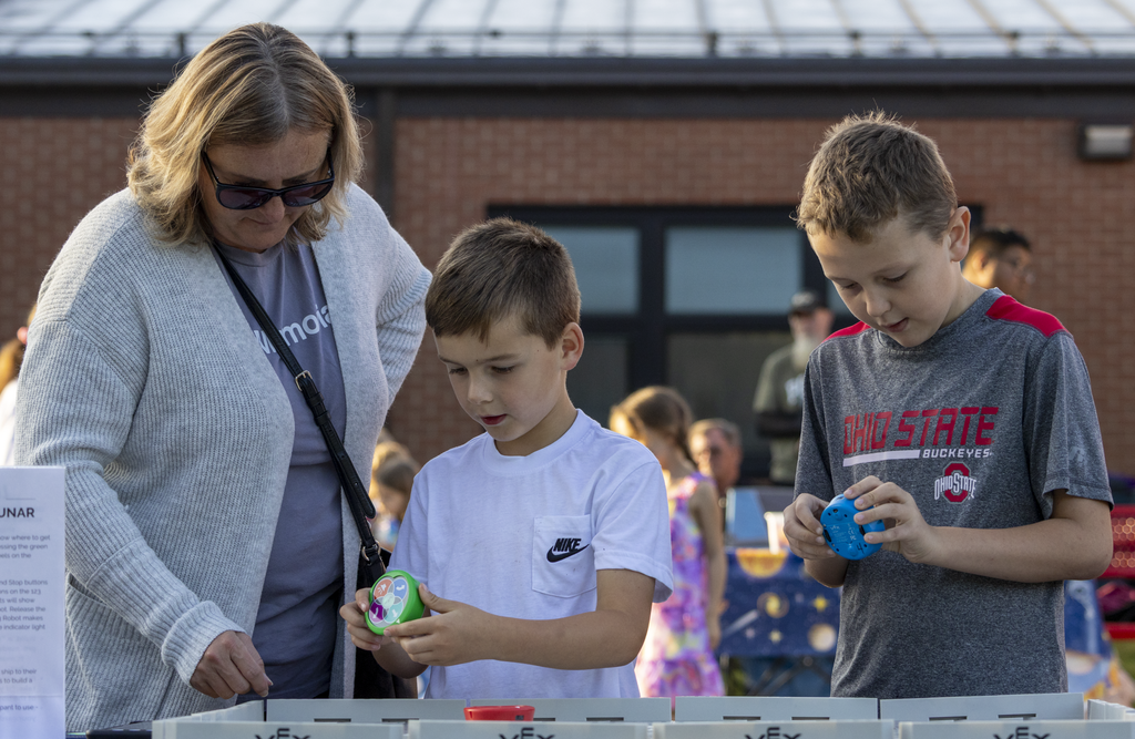 Mes students at grandparents day