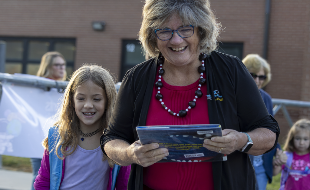Mes students at grandparents day