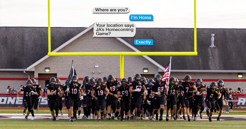 football team run out