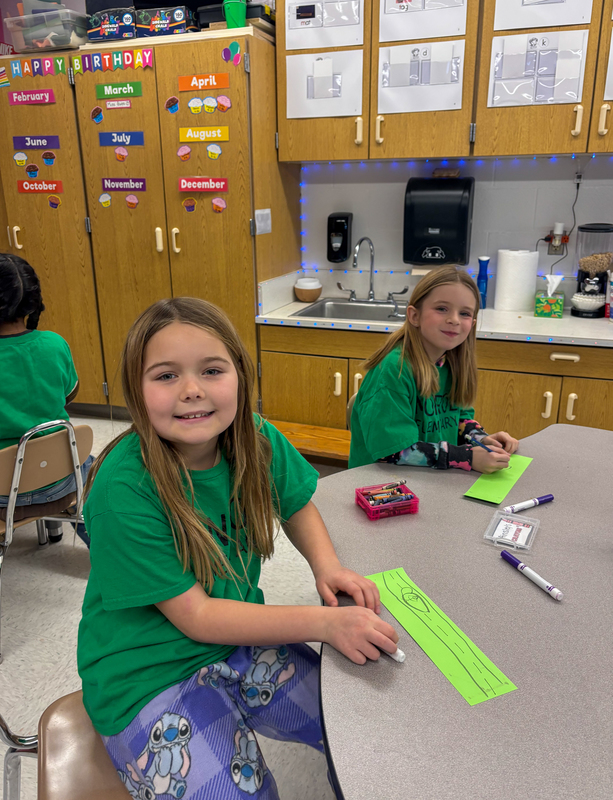 MES students writing