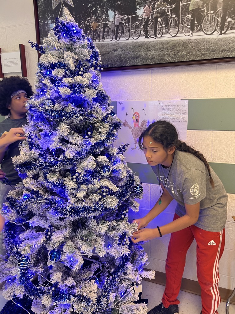 Christmas tree decorating