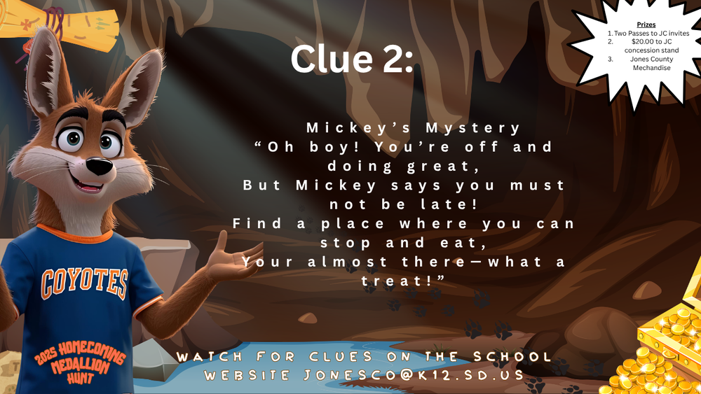 Medallion Hunt Clue #2