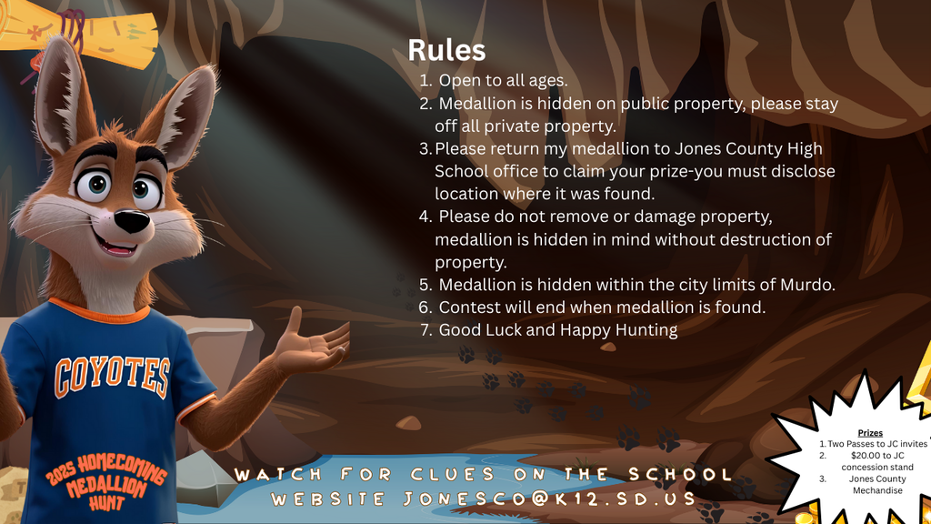 Official Rules-Homecoming Rules Medallion Hunt 2025