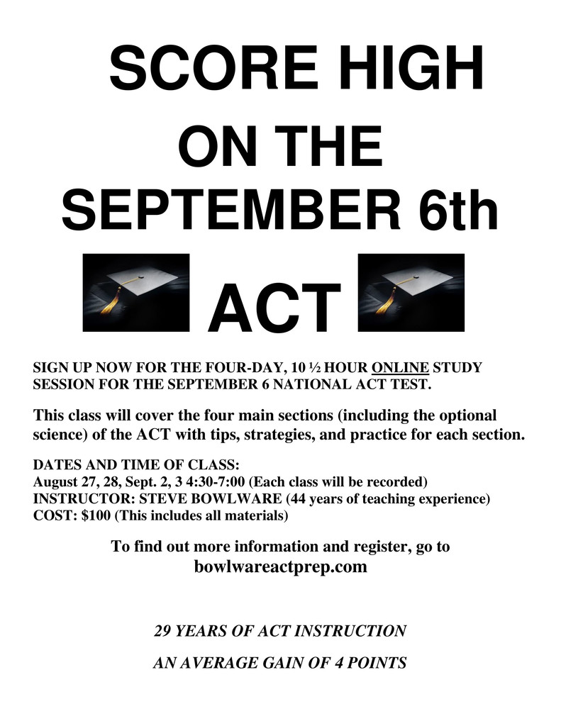 September 6th ACT