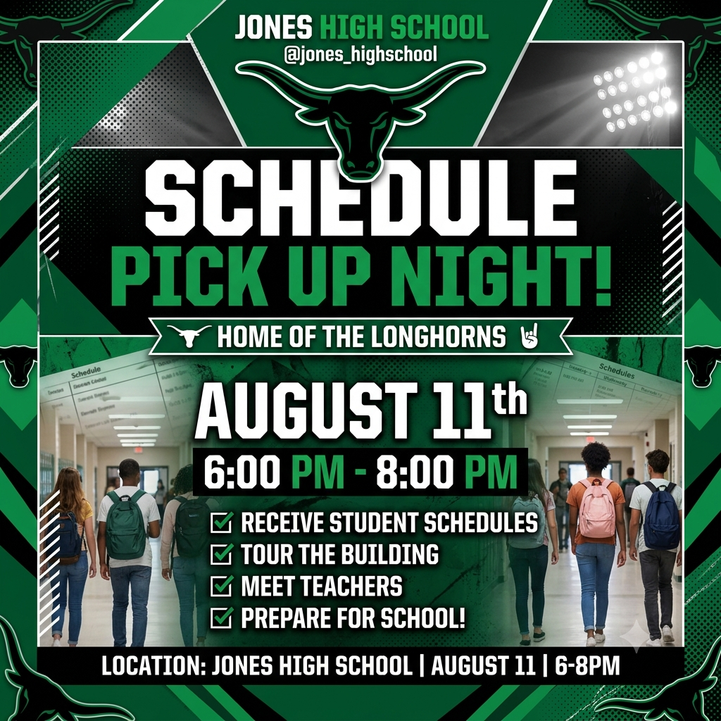 JHS Schedule Pick Up Flyer
