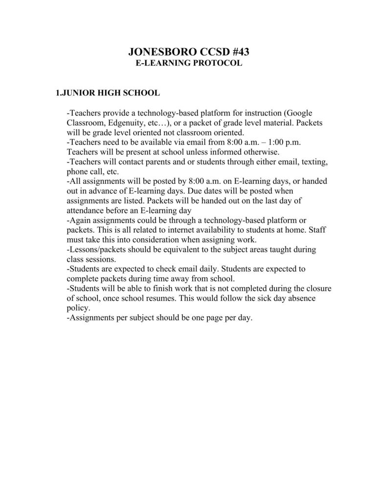 E-Learning plan page 1