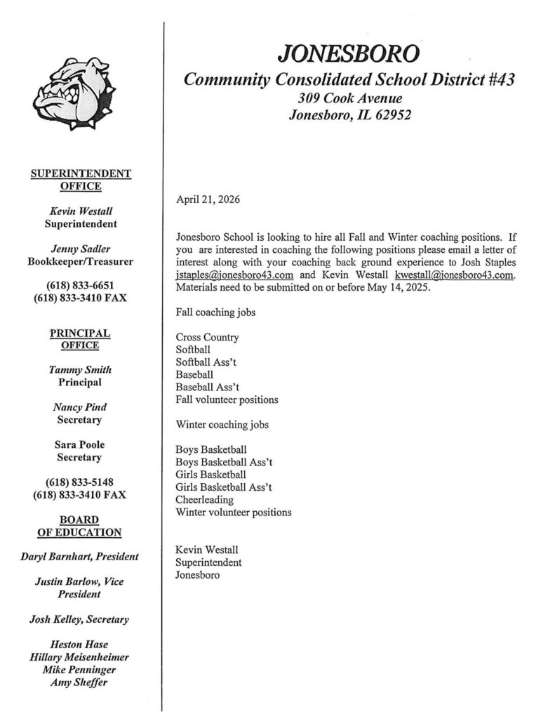 Coaching Positions 26/27