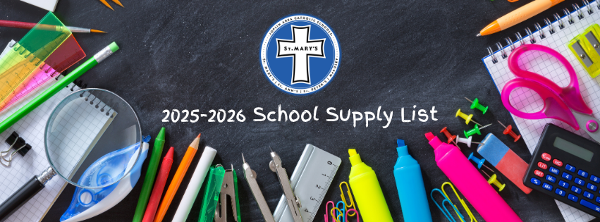 2025-2026 School Supply List