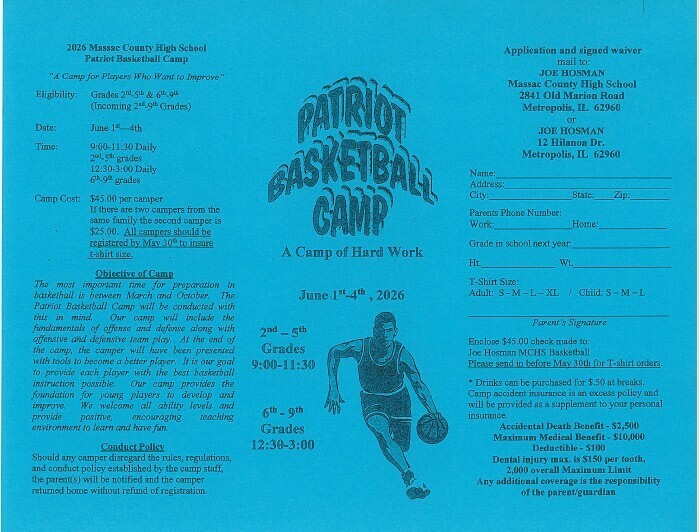 Basketball Camp Reminder