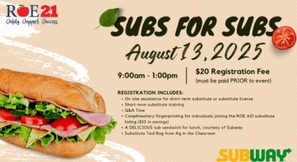 Subs for Subs Training 