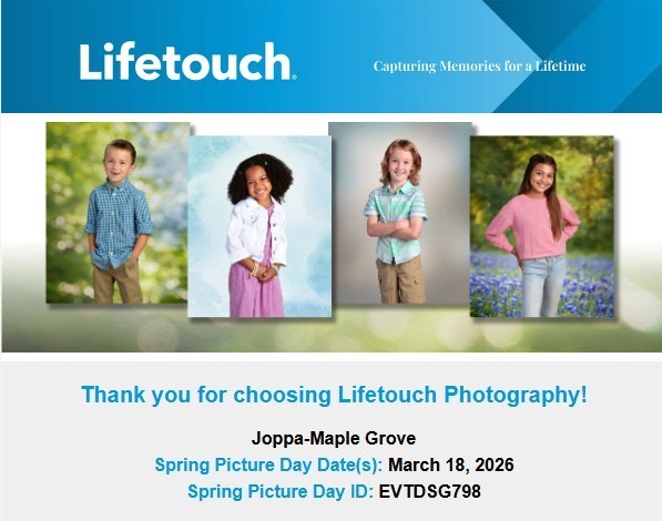 Spring Picture Day is coming on Wednesday, March 18