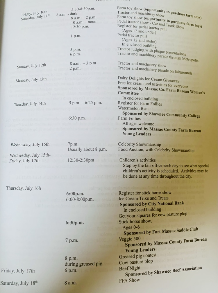 Schedule