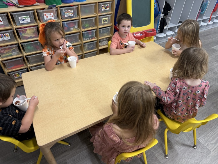 We ate our homemade applesauce for a snack