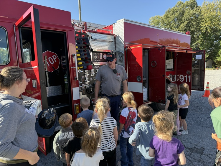 visiting the fire truck