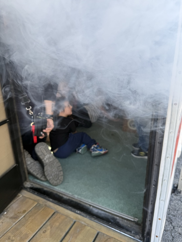 We learned how to escape the fire