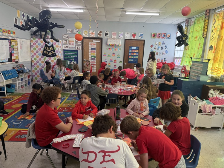  Reading Buddies worked hard today! 