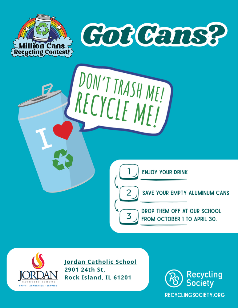 blue background with pop can graphic