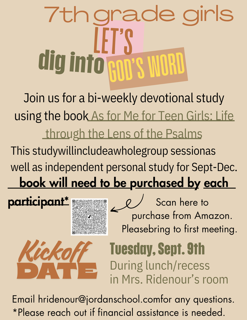 informational flier for devotional group