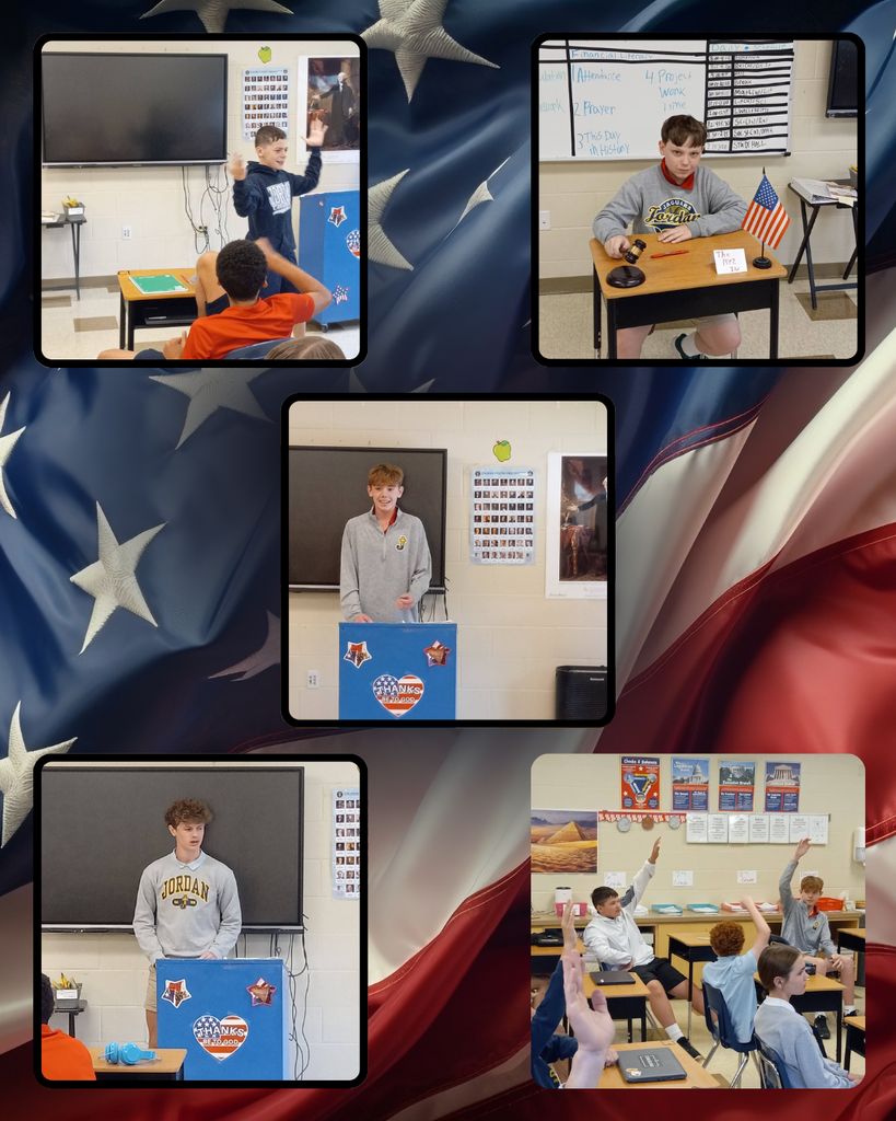 photo collage of students working in a classroom