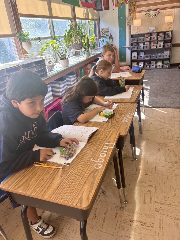 students working at their desks