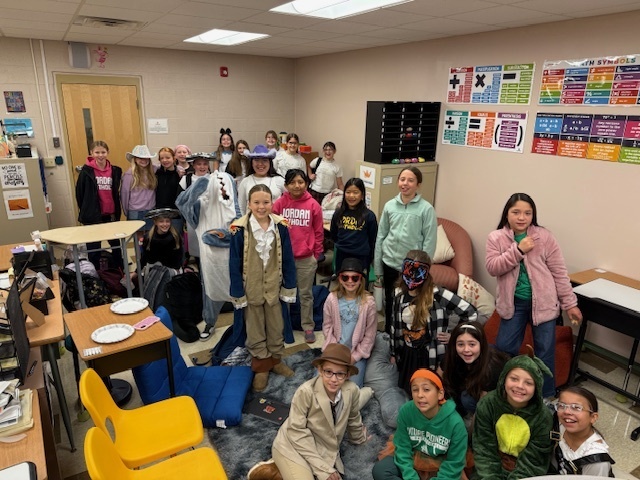 group photo of girls in school club