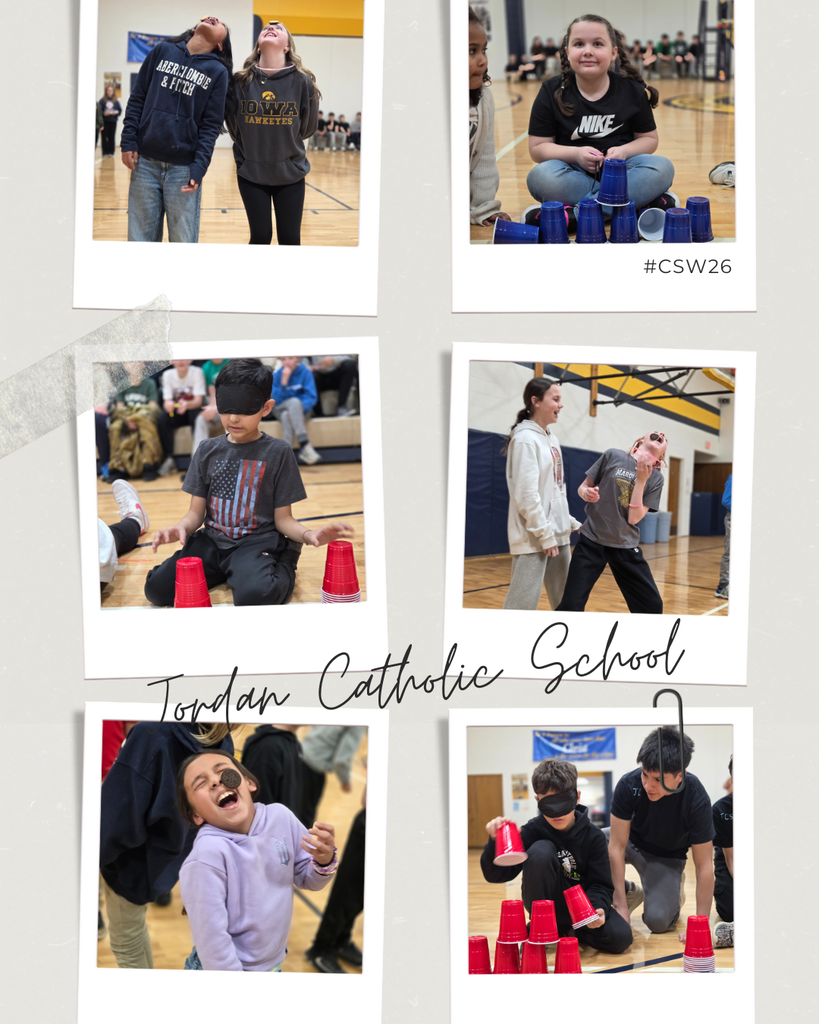 photo collage of student activities in the school gym