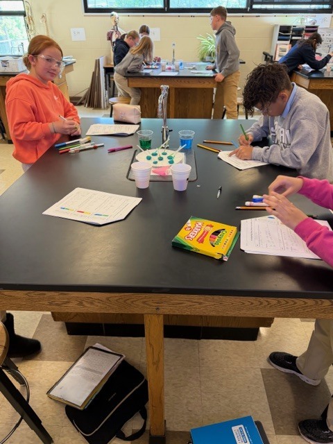 students conducting a science lab experiment