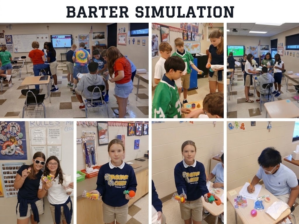 Barter Simulation collage