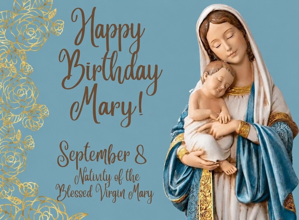 Statue of Mary holding Baby Jesus