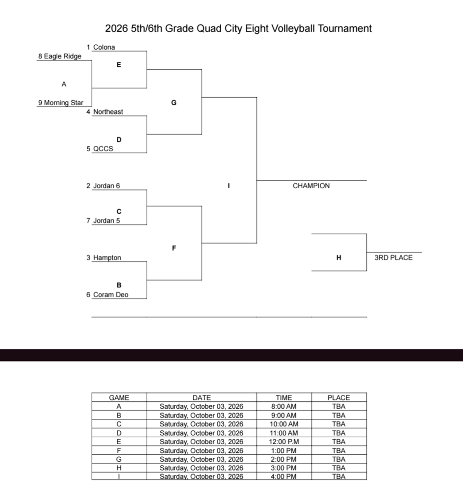 Volleyball tournament schedule