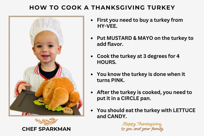 preschool recipe card with Preschool Junior Chef photo on left side