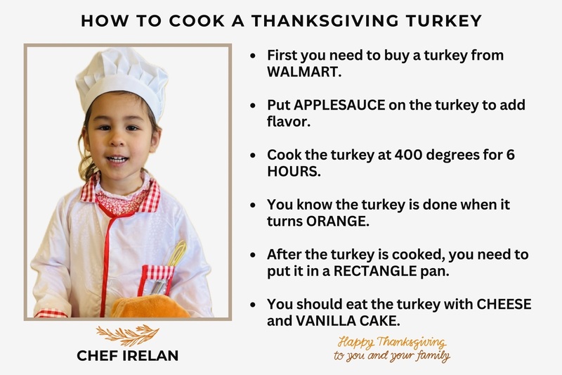 preschool recipe card with Preschool Junior Chef photo on left side