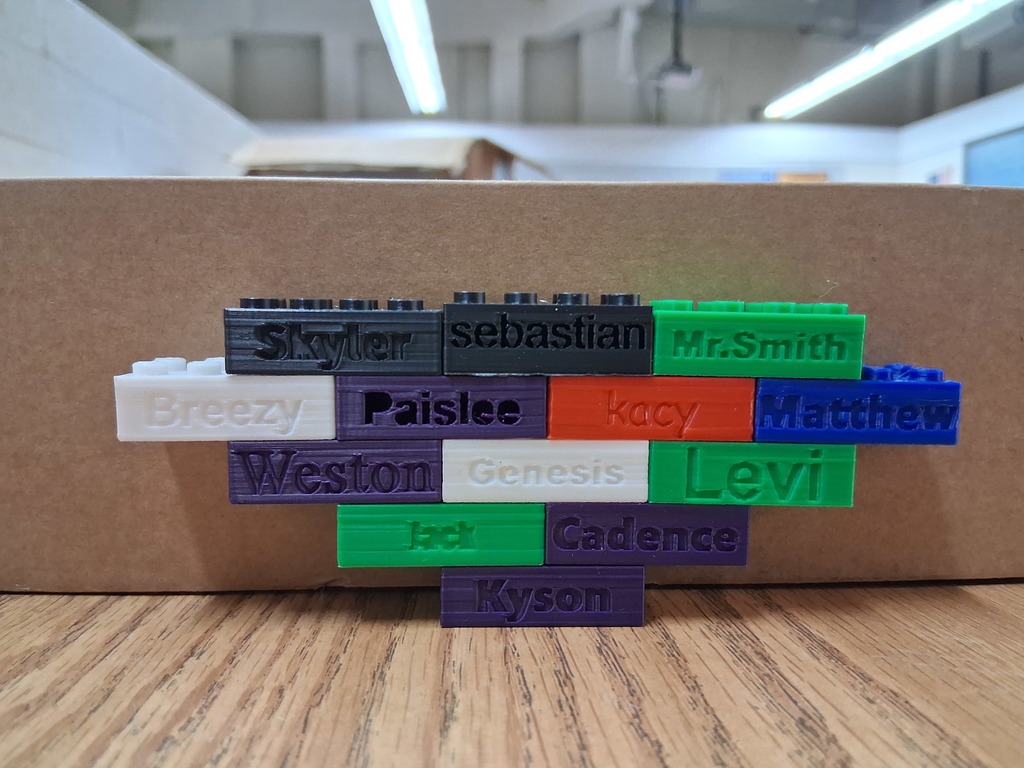 Blocks designed by the students, We are more than just a brick in the wall!