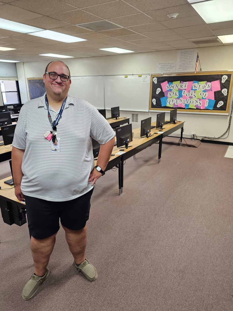 Mr. Strong in his clasroom