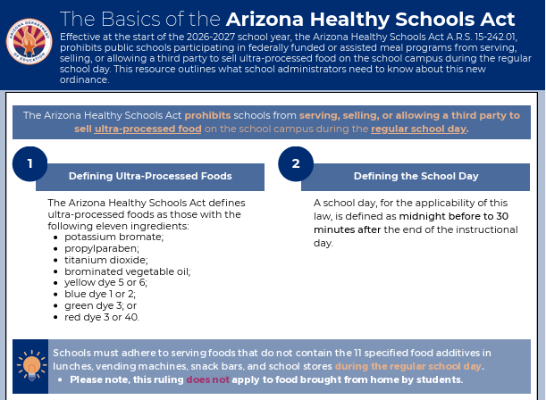 Arizona Healthy Schools Act