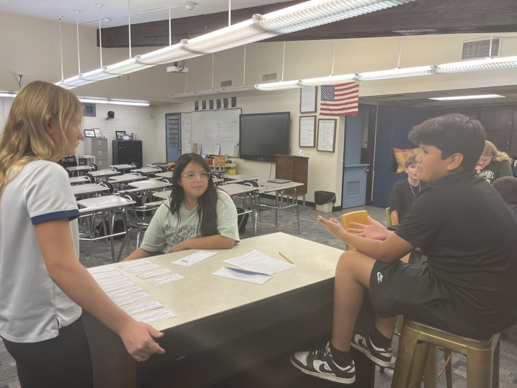 8th grade students offer theories based on evidence.
