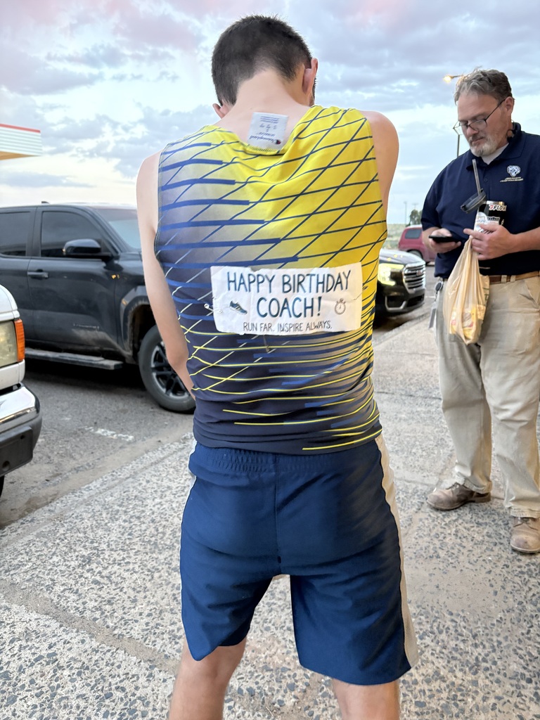 Happy birthday coach on our cross country teams back