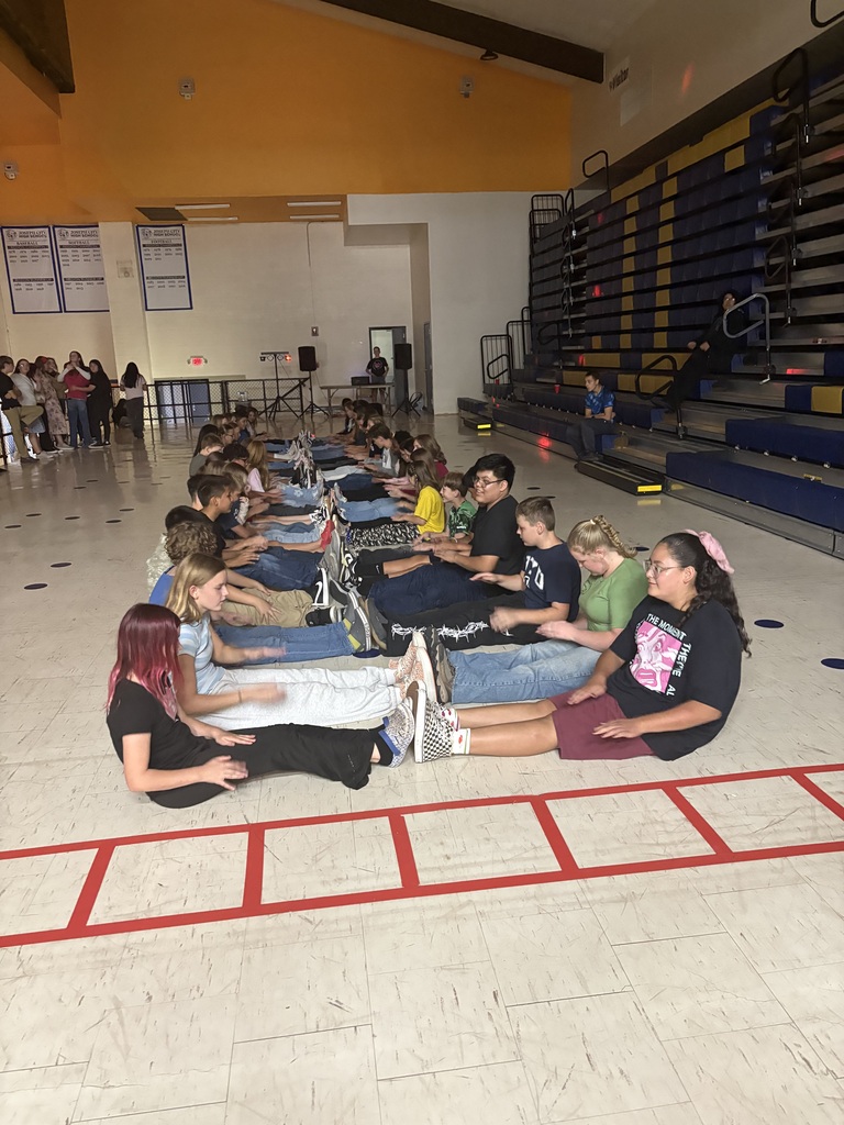 Students sit down for this dance.
