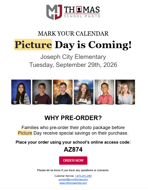 Picture Day Sept 29