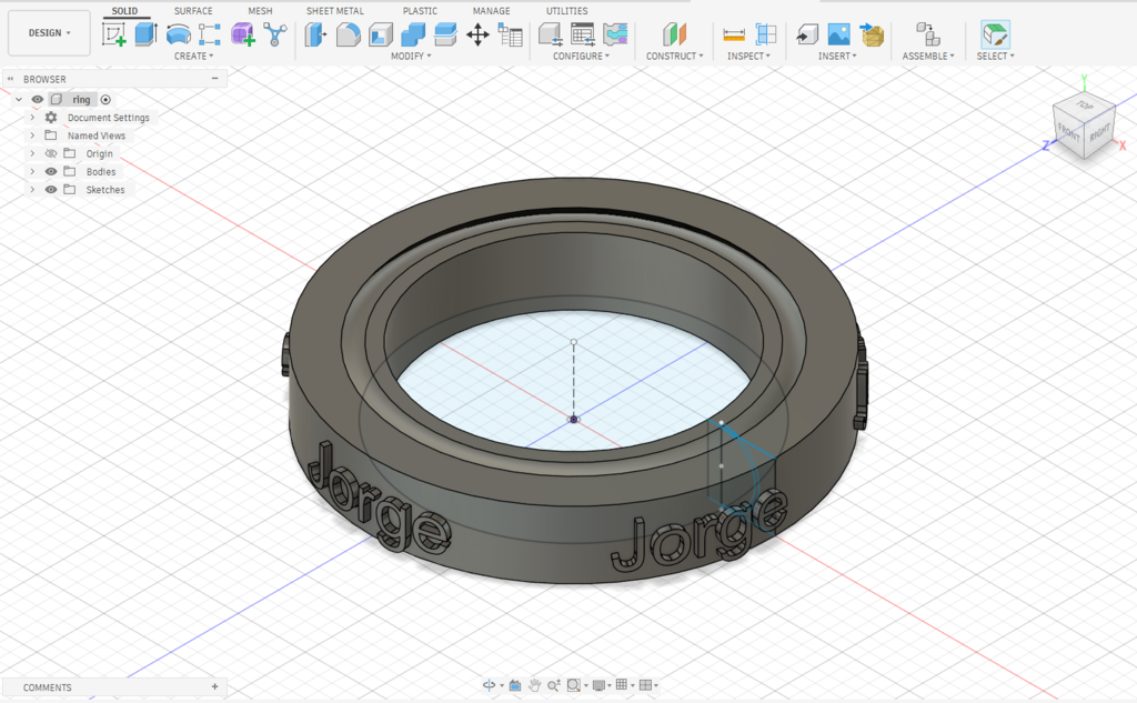 Ring fidget designed by Mallory