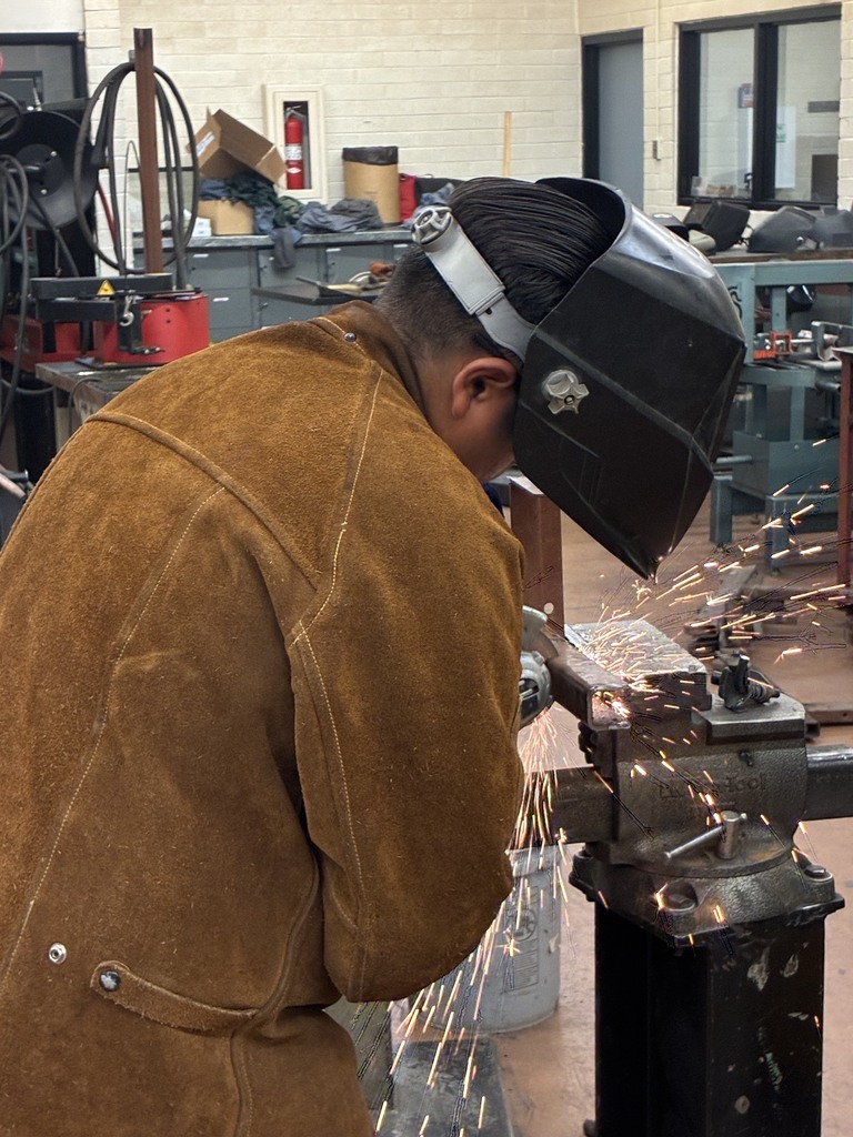 Loren using the grinder