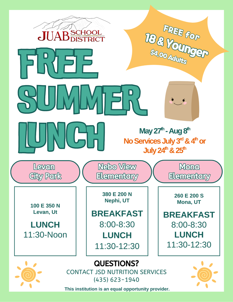 Free Summer Lunch Flyer Info